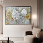 Floral 845 Canvas Art 60 x 40 cm / Black