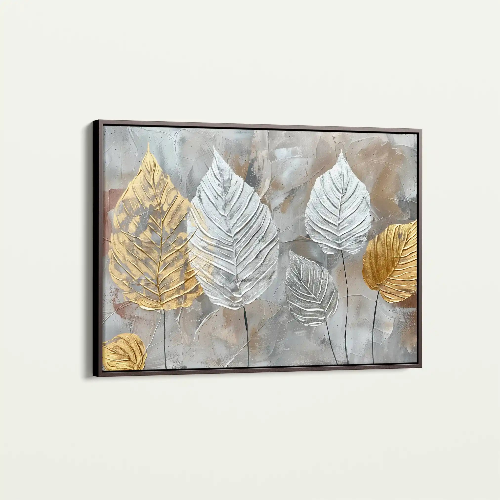 Floral 845 Canvas Art 60 x 40 cm / Black