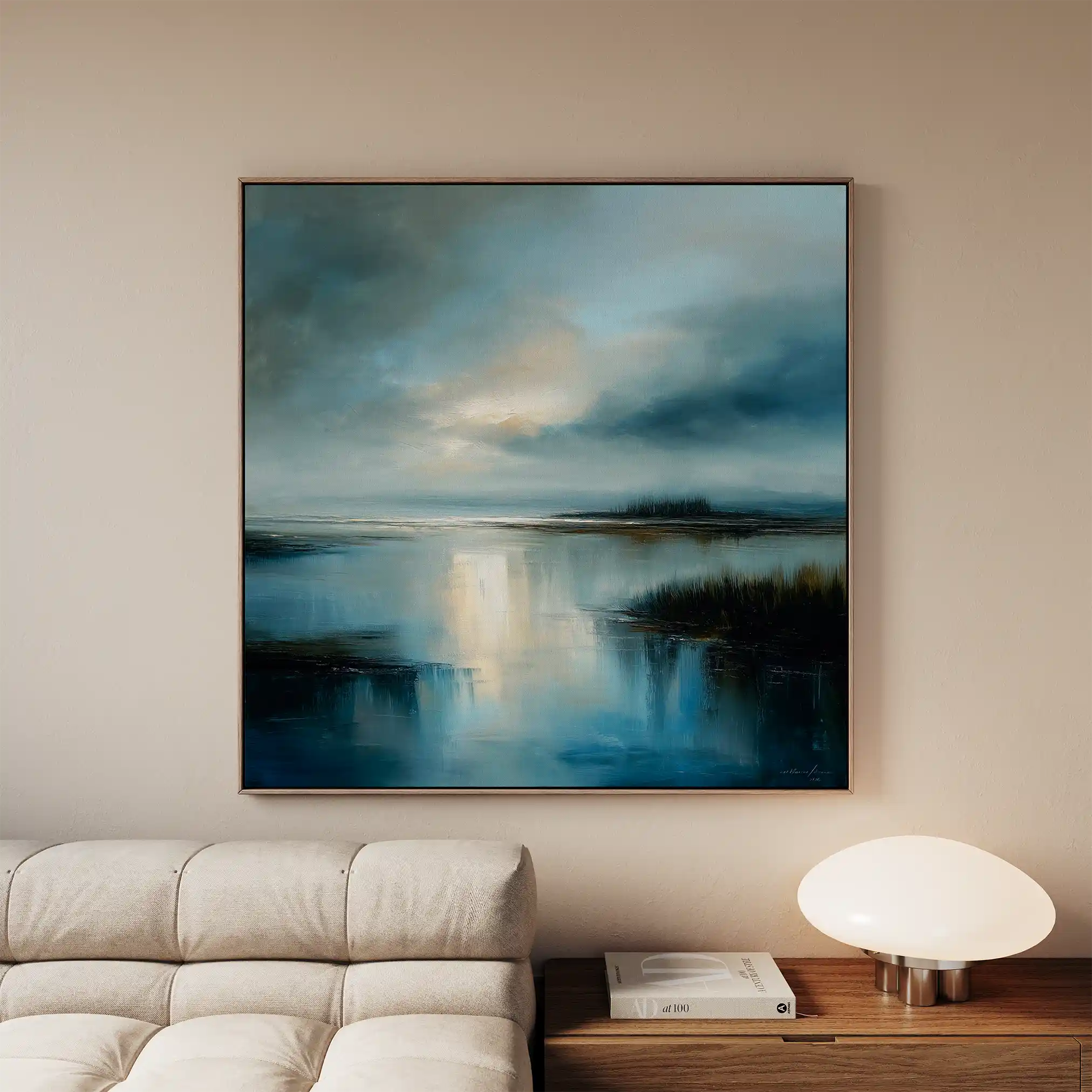 Abstract 846 Canvas Art 60 x 60 cm / Black