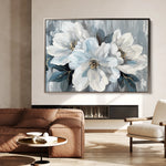 Floral 846 Canvas Art 18" x 24" / 45 x 60 cm / Black