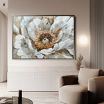 Floral 847 Canvas Art 18" x 24" / 45 x 60 cm / Black