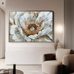 Floral 847 Canvas Art 60 x 40 cm / Black
