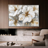 Floral 848 Canvas Art 18" x 24" / 45 x 60 cm / Black
