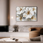 Floral 848 Canvas Art 18" x 24" / 45 x 60 cm / Black
