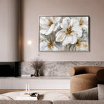 Floral 848 Canvas Art 60 x 40 cm / Black