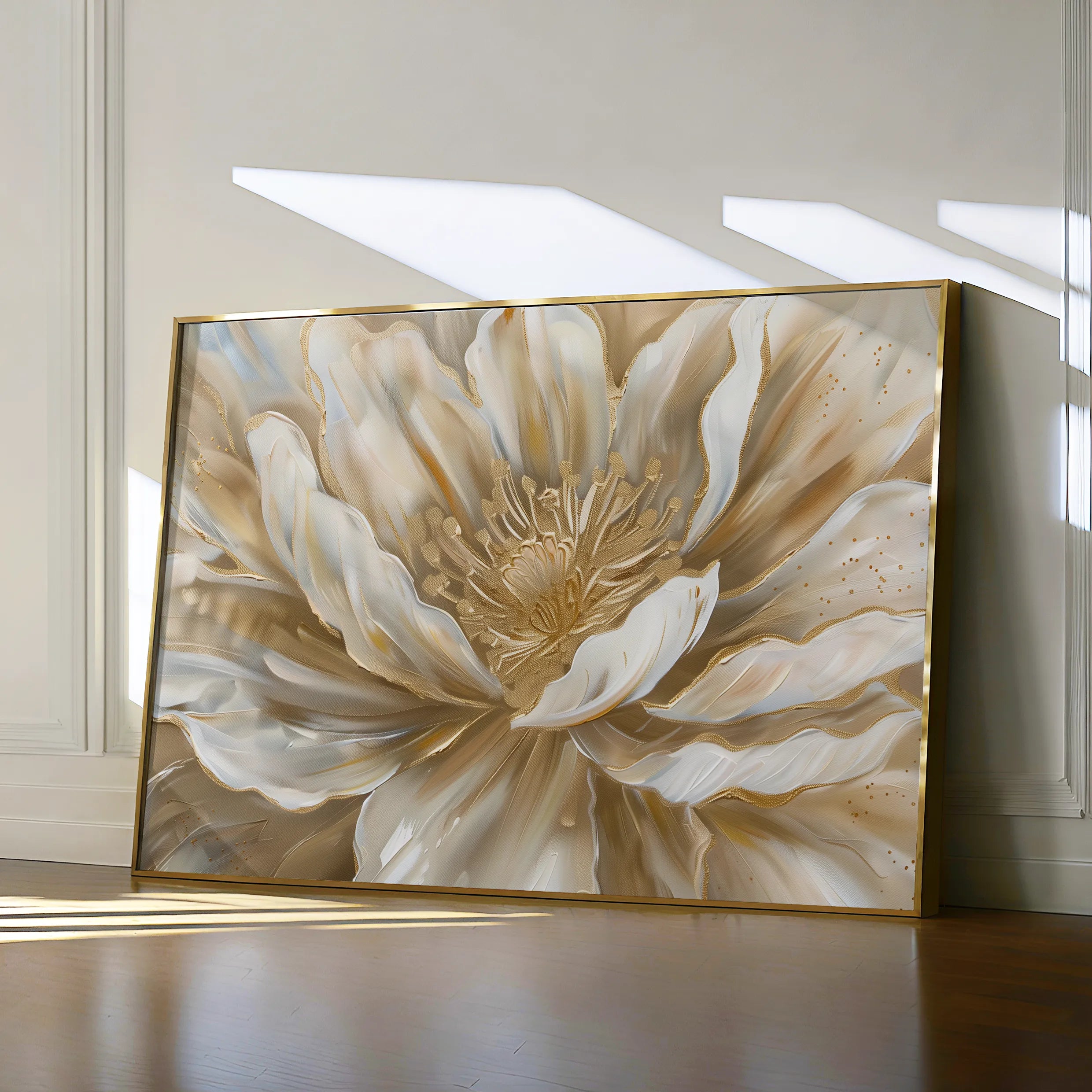 Floral 849 Canvas Art 18" x 24" / 45 x 60 cm / Black