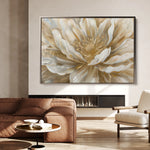 Floral 849 Canvas Art 18" x 24" / 45 x 60 cm / Black