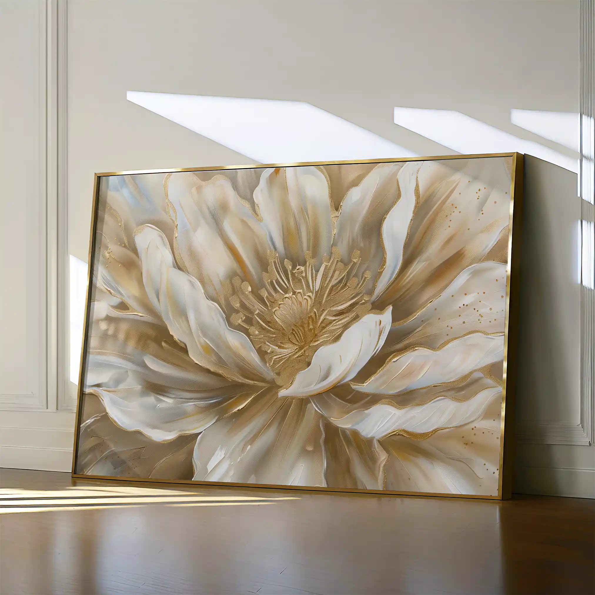 Floral 849 Canvas Art 60 x 40 cm / Black