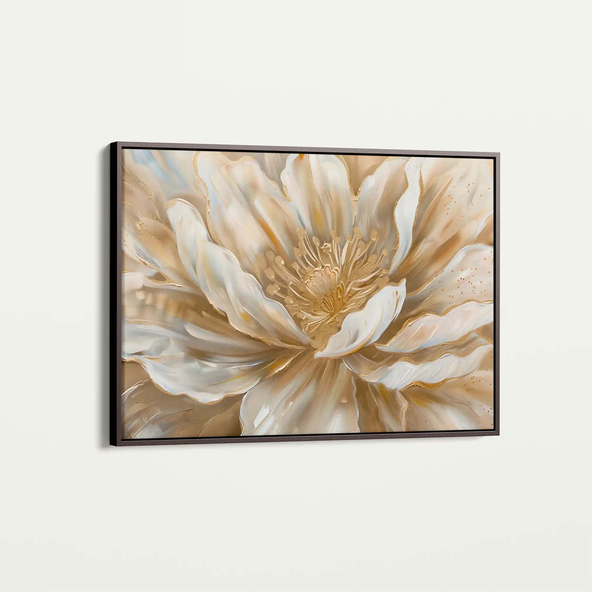 Floral 849 Canvas Art 60 x 40 cm / Black