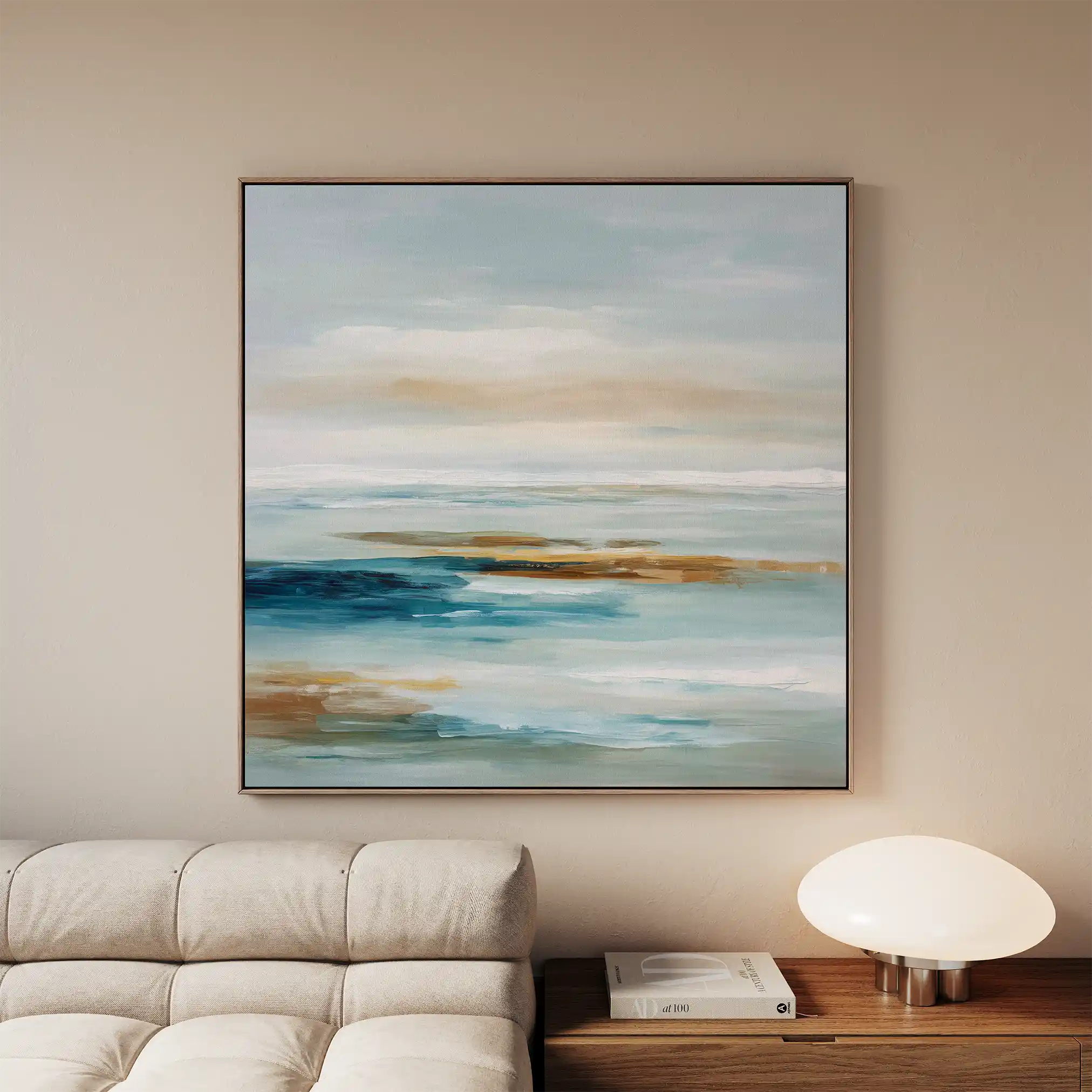 Abstract 850 Canvas Art 16" x 16" / 40 x 40 cm / Black