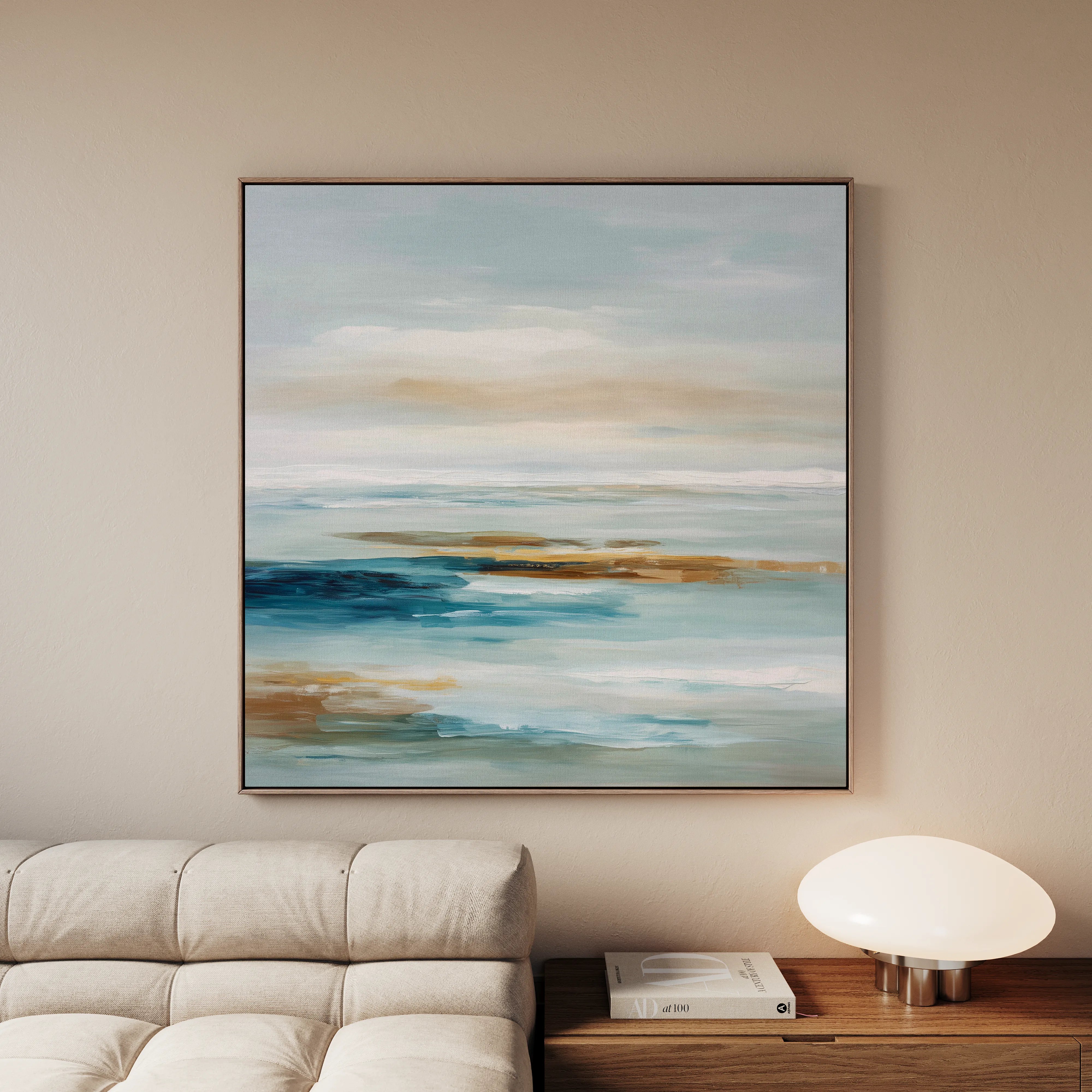 Abstract 850 Canvas Art 16" x 16" / 40 x 40 cm / Black