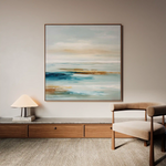 Abstract 850 Canvas Art 16" x 16" / 40 x 40 cm / Black