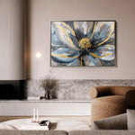Floral 850 Canvas Art 60 x 40 cm / Black