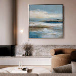 Abstract 851 Canvas Art 16" x 16" / 40 x 40 cm / Black