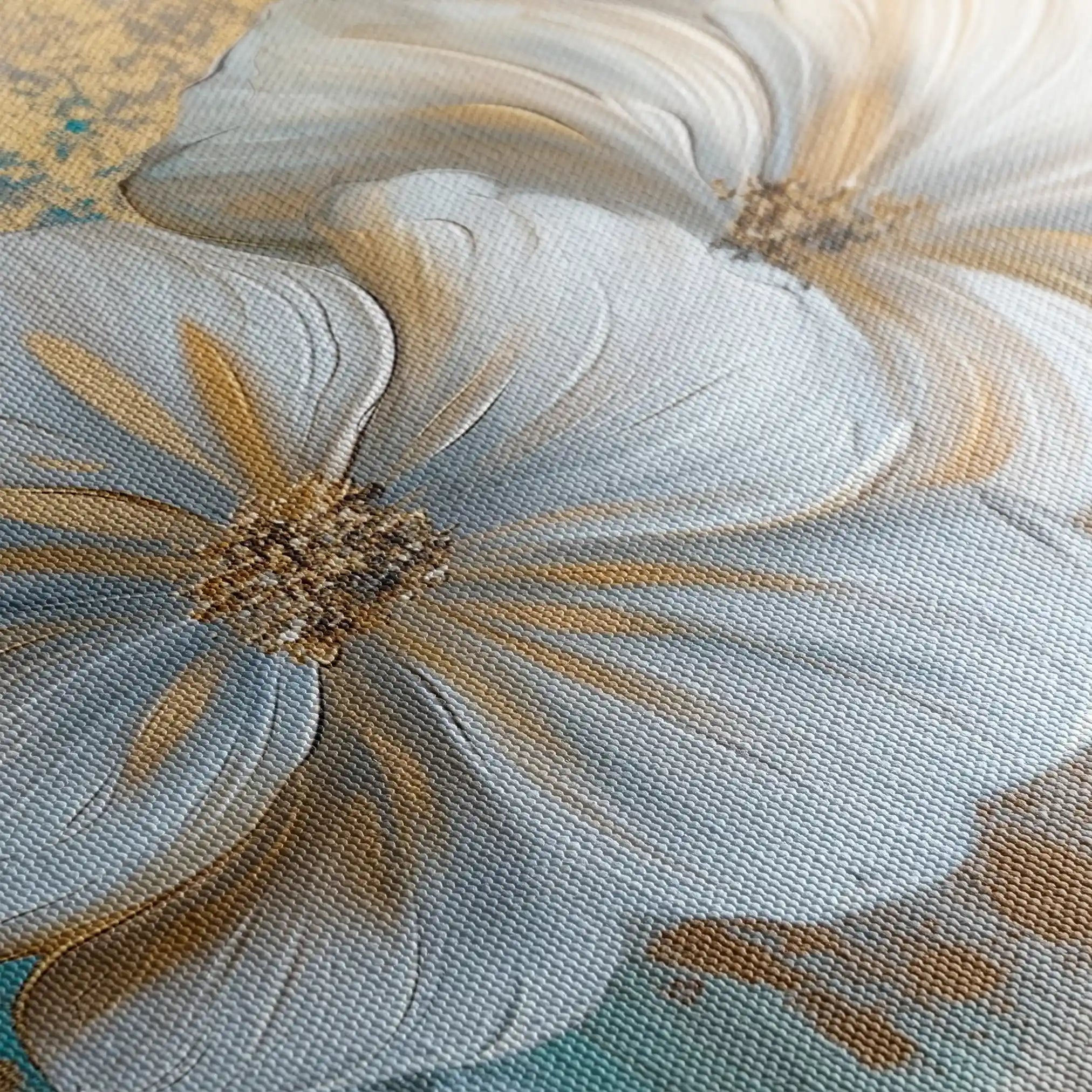 Floral 851 Canvas Art 60 x 40 cm / Black