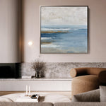 Abstract 852 Canvas Art 16" x 16" / 40 x 40 cm / Black