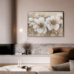 Floral 852 Canvas Art 18" x 24" / 45 x 60 cm / Black