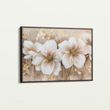 Floral 852 Canvas Art 18" x 24" / 45 x 60 cm / Black