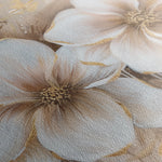 Floral 852 Canvas Art 18" x 24" / 45 x 60 cm / Black
