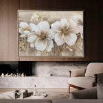 Floral 852 Canvas Art 60 x 40 cm / Black