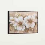 Floral 852 Canvas Art 60 x 40 cm / Black