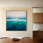 Abstract 853 Canvas Art 16" x 16" / 40 x 40 cm / Black