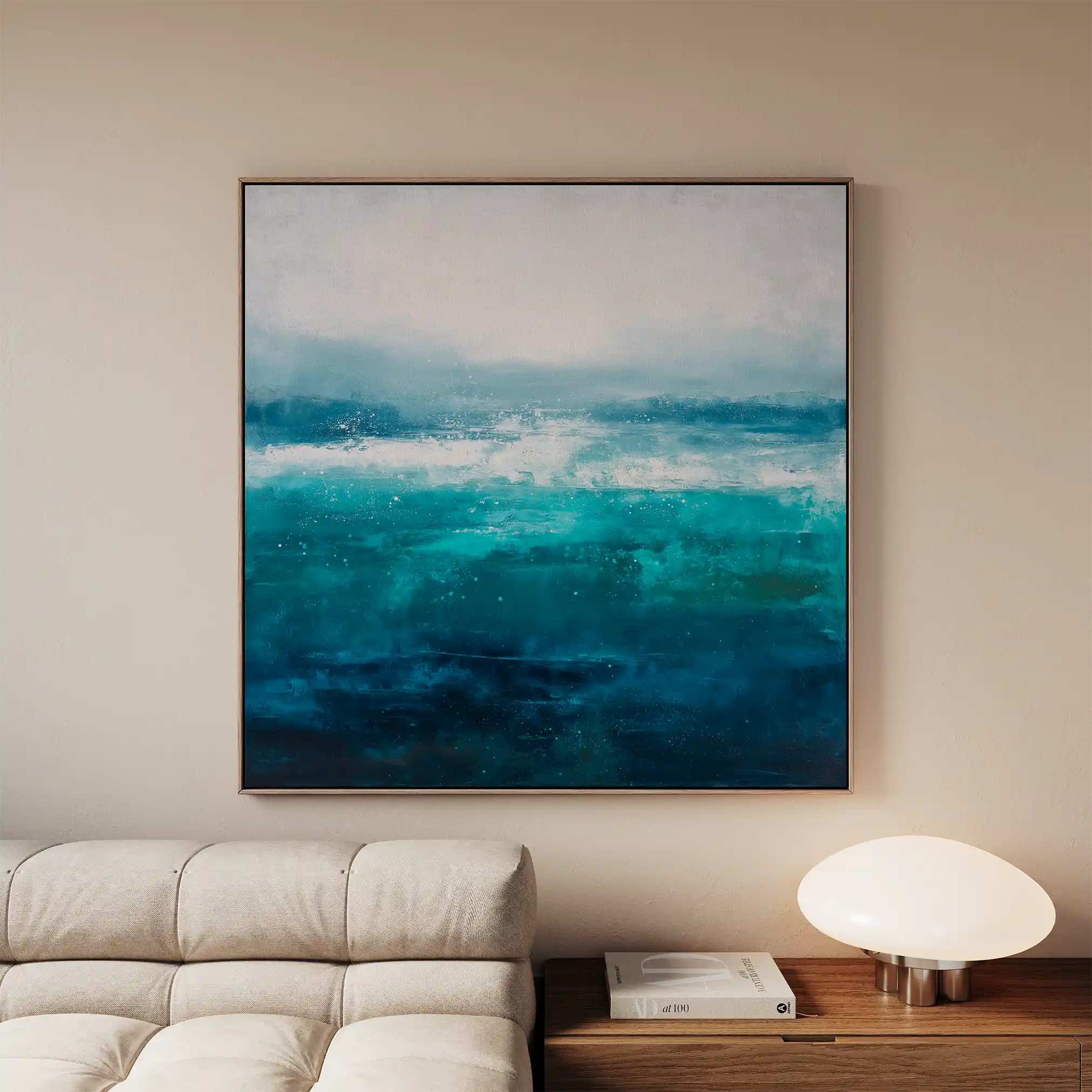 Abstract 853 Canvas Art 60 x 60 cm / Black