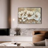Floral 853 Canvas Art 18" x 24" / 45 x 60 cm / Black