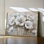 Floral 854 Canvas Art 18" x 24" / 45 x 60 cm / Black