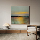 Abstract 855 Canvas Art 16" x 16" / 40 x 40 cm / Black