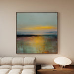 Abstract 855 Canvas Art 16" x 16" / 40 x 40 cm / Black