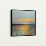 Abstract 855 Canvas Art 16" x 16" / 40 x 40 cm / Black