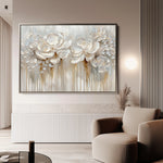 Floral 855 Canvas Art 18" x 24" / 45 x 60 cm / Black