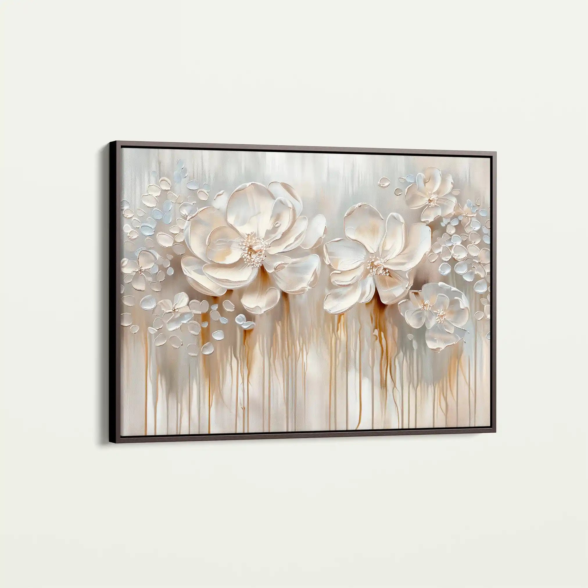 Floral 855 Canvas Art 60 x 40 cm / Black