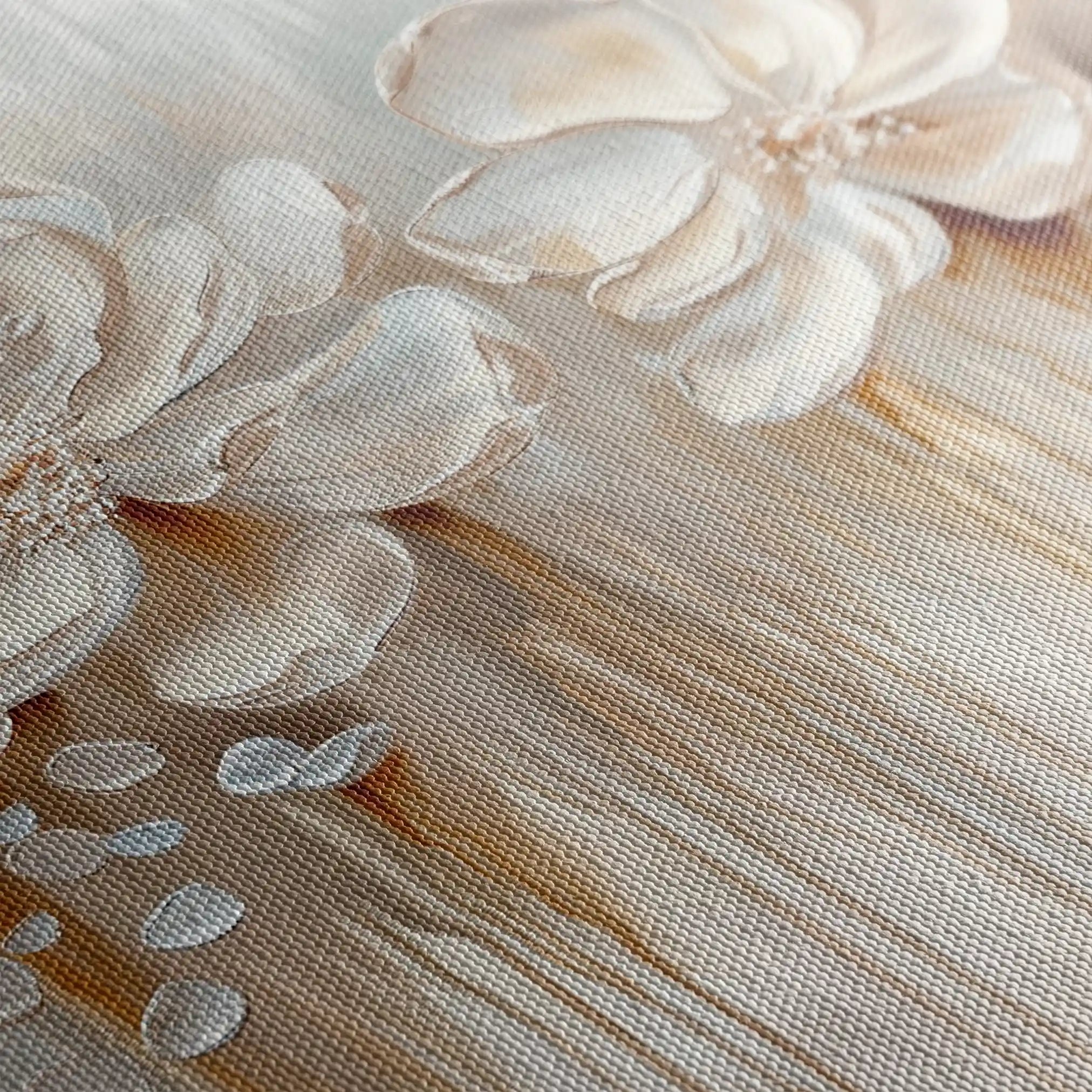 Floral 855 Canvas Art 60 x 40 cm / Black