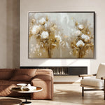 Floral 856 Canvas Art 18" x 24" / 45 x 60 cm / Black