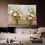 Floral 856 Canvas Art 18" x 24" / 45 x 60 cm / Black