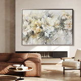 Floral 857 Canvas Art 18" x 24" / 45 x 60 cm / Black