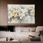 Floral 857 Canvas Art 18" x 24" / 45 x 60 cm / Black