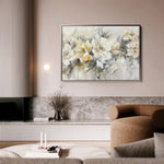 Floral 857 Canvas Art 60 x 40 cm / Black