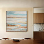 Abstract 858 Canvas Art 16" x 16" / 40 x 40 cm / Black