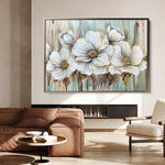 Floral 858 Canvas Art 18" x 24" / 45 x 60 cm / Black