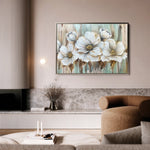 Floral 858 Canvas Art 18" x 24" / 45 x 60 cm / Black