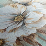 Floral 858 Canvas Art 18" x 24" / 45 x 60 cm / Black