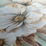 Floral 858 Canvas Art 60 x 40 cm / Black