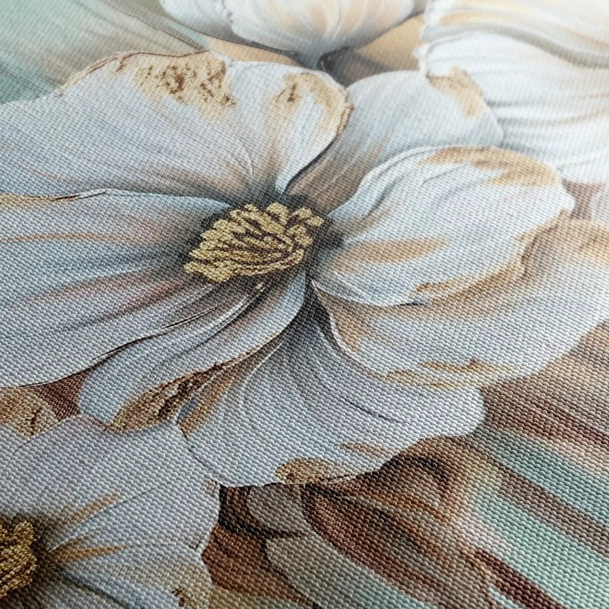 Floral 858 Canvas Art 60 x 40 cm / Black