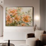 Floral 859 Canvas Art 18" x 24" / 45 x 60 cm / Black