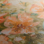 Floral 859 Canvas Art 60 x 40 cm / Black