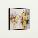 Abstract 860 Canvas Art 16" x 16" / 40 x 40 cm / Black