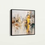 Abstract 860 Canvas Art 60 x 60 cm / Black